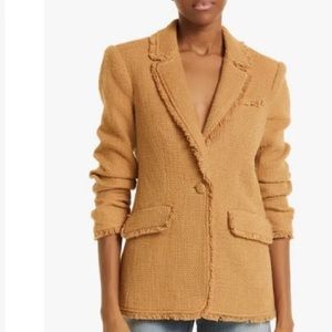 Cinq a Sept Boucle Khloe Blazer in Sahara. Size 14. New without tags.